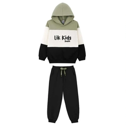 Conjunto Blusão Estampa Localizada e Calça Lik Kids - Masculino