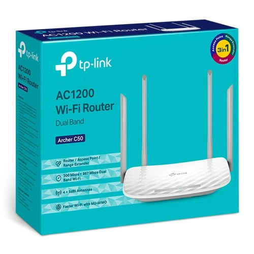 Roteador Tp-link Wireless Dual Band Ac1200 Archer C50-w