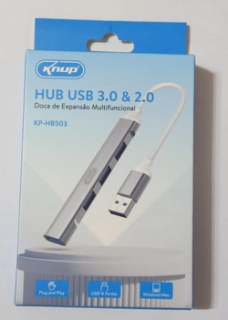 Hub Usb 3 portas 2.0 e 1 porta 3.0 kp-hb503 - knup
