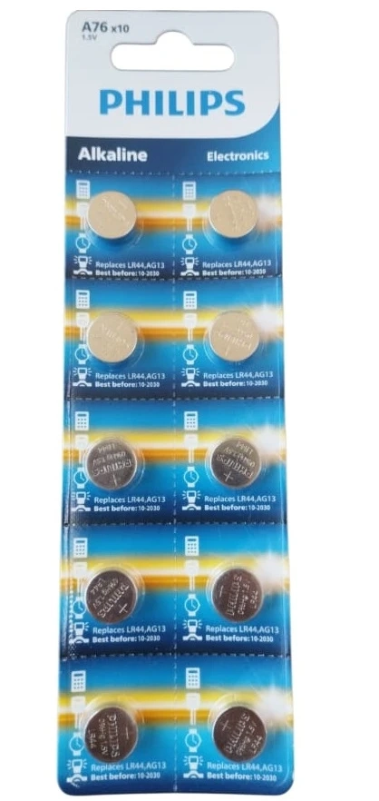 LR44 Philips - 1,5V cartela c/10un.