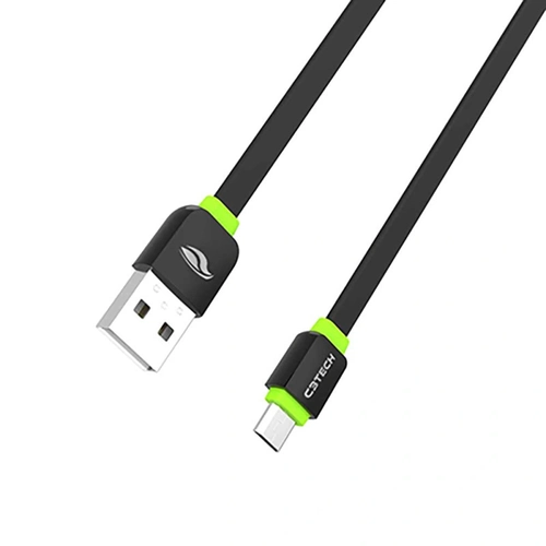Cabo Usb Micro Para Android C3tech Cb-100bk 1 Metro 2.0a Preto