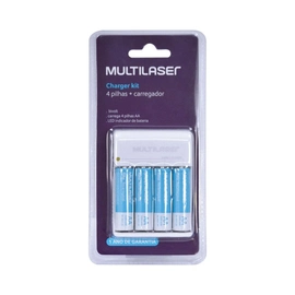 Carregador Rm02 Bivolt Com 4 Pilhas Aa de 2500 Mah  Cb054