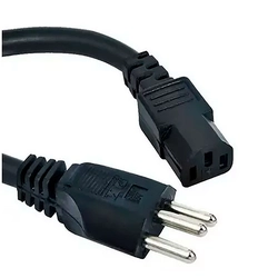 Cabo De Força Megatron Tripolar 3x0,75mm 1,8M M/F Plugue 10 Amperes