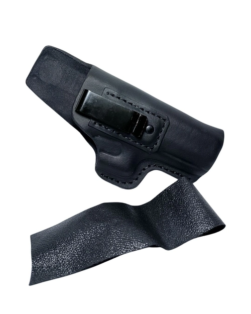 Coldre de Couro Natural Glock G22- 5º Geração- Velado / Destro