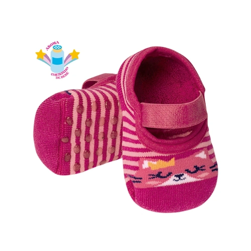 Sapatilha Bebê Estampada Antiderrapante Leke - Feminina