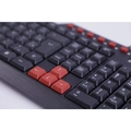 Teclado Usb Multimidia Gamer Tc200 Preto/vermelho Oex