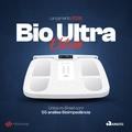 Balança Inteligente Bioimpedância Digital Corporal Relaxshop Bio Ultra Branca c/ Eletrodos – 55 Análises, Bluetooth