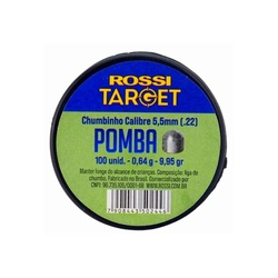 Chumbinho Target Pomba 5,5mm 100 un. - (Rossi)