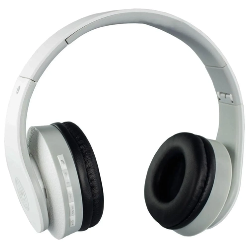 Fone Headphone Bluetooth Led Branco Entrada Cartao F-038b Hoopson