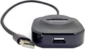 Mini HUB USB, 3 Portas, USB 2.0 + 1 Leitor de Cartão microSD + 1 SD Exbom UH-R23