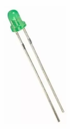 Kit Led 3mm Difuso - 10 Peças Verde