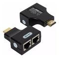 Adaptador Extensor Hdmi Duplo Rj45 30m Cat5/cat6 Ref Hc Ss-04a