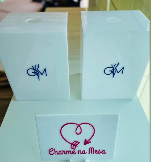 Caixa para descarpack 7 litros - Logo alto relevo inicial ou desenho