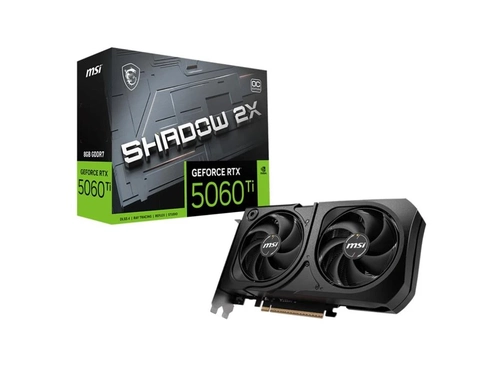 Placa de Video Msi Geforce Rtx 5060 Ti 8g Shadow 2x Oc Plus 8gb Gddr7 128 Bits - 912-v536-023