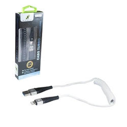 Cabo Cel/dados Espiral P/ Iphone 1.2m Usb 3.0 Mod.xc-cd-63-p
