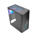 Gabinete Gamer K-MEX Kratos lll Preto Led RGB CG-50TP