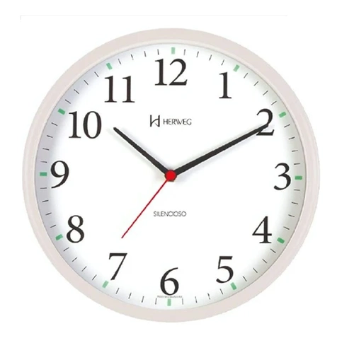 Relógio de Parede Quartz Herwer 6126S - Silencioso