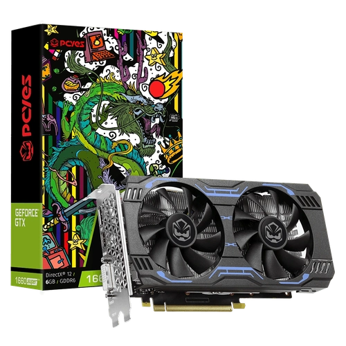 Placa de Video GTX 1660 SUPER GDDR6 6GB 192 BITS FULL SIZE DUAL FAN - PA1660S6GR6DF