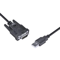 Cabo Usb 1.1 Converte 1 Porta Usb Em 1 Saída Serial Db9 Rs232 2 Metros U1db9-2