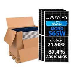 Painel Solar BIFACIAL JAM72D40-565/MB 565W Cel 144 MONO