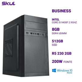 Computador B500 Core I5 9400f 2.9ghz Memória 8gb Ddr4 Ssd 512gb R5 230 2gb Fonte 200w Windows 10 Home