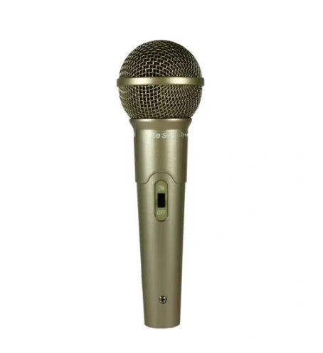 Microfone C/fio Profissional Ls58 Champanhe