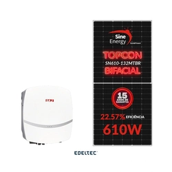 Gerador Edeltec Solar Saj 4,88 Kwp Mon. 220v Colonial (3k/610w Bifacial)