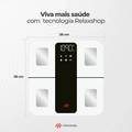 Balança Bioimpedância 25 Análises Corporais Bio Smart Relax Branca