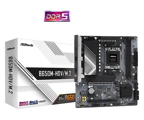 Placa Mãe AM5 Asrock B650M HDV/M.2 AMD DDR5