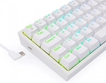 Teclado Mecânico Gamer Redragon Fizz Lunar White  - K617-RGB-W