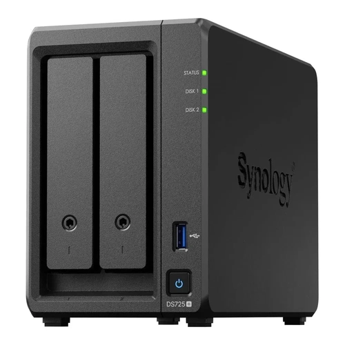 NAS Synology Diskstation 2 baias DS725+ AMD Ryzen R1600 (Sem Disco)