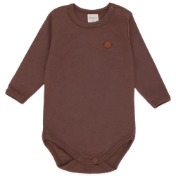 Body Manga Longa Avulso Suedine - Marrom
