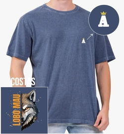 Camisa Lobo Mau – Stone 100% Algodão