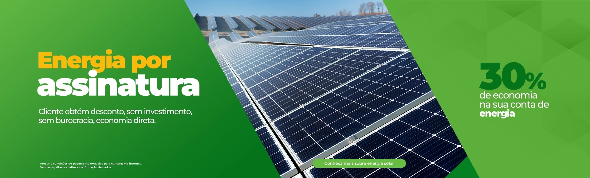 Energia por assinatura. Cliente Obtém desconto, sem investimento. sem burocracia. economia direta. 3