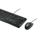 Kit Teclado e Mouse Logitech C/Fio MK120 USB Preto - MK120