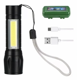 Lanterna Led USB Recarregável EMX-511 (Caixinha)