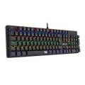 Teclado Mecânico Gamer Redragon Valheim Rainbow Preto Switch Azul - K608-R PT-BLUE