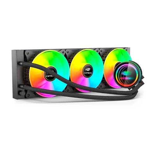 Water Cooler, FC-W360RGB, Preto, C3Tech Gaming