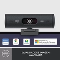 Câmera, webcam, Full HD, 1080p, Brio 500, Grafite, 960-001412, Logitech