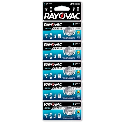 Bateria de Lithium 3v Cartela Com 5 Cr2016