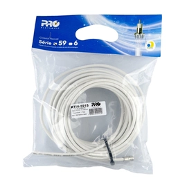 Kit De Instalacao Proeletronic Ktin-5915 Cabo Rg59 53% De Malha - 15m
