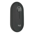 Mouse Logitech Pebble Mouse 2 M350s, Grafite, Bluetooth e Pilha inclusa, Clique Silencioso, Preto - 910-007049