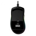 MOUSE GAMER PCYES GAIUS - 12400 DPI - RGB - 6 BOTOES - PMGGBV
