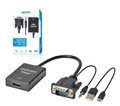 Cabo Mini Convesor Vga para Hdmi com Áudio e Vídeo, Full Hd, Exbom