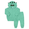 Conjunto Jaqueta Capuz e Calça Pelinho Verde Tileesul - Masculino