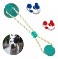 Brinquedo Puxador com Ventosa e Bola para  Cães