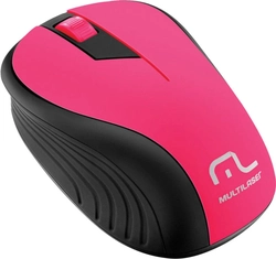 Mouse Sem Fio 2.4ghz Preto e Rosa - Mo214