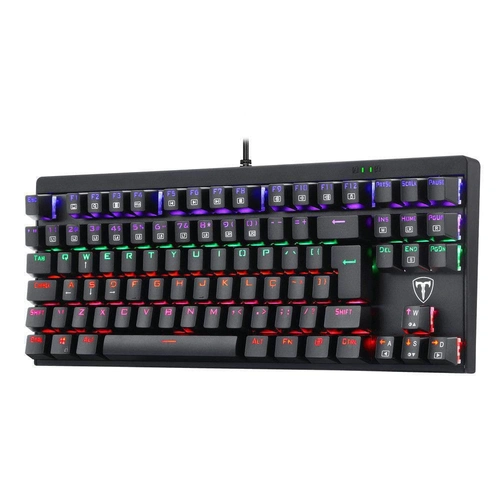 Teclado Gamer Mecânico T-Dagger Corvette Switch Blue Rainbow - T