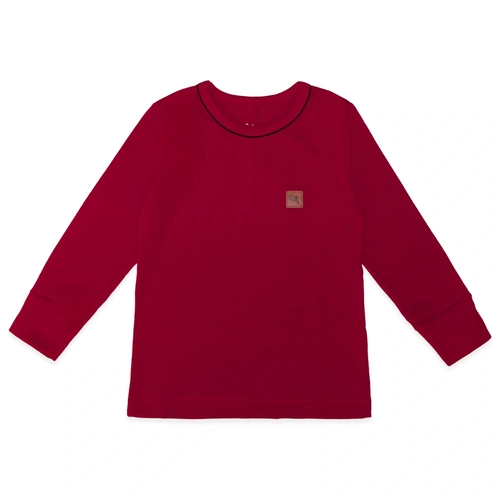 Camiseta Manga Longa Cotton Vermelha Charpey - Masculina