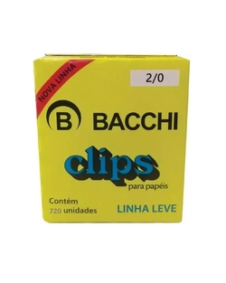 CLIPS N.2/0 GALVANIZADO CX 720 LINHA LEVE BACCHI